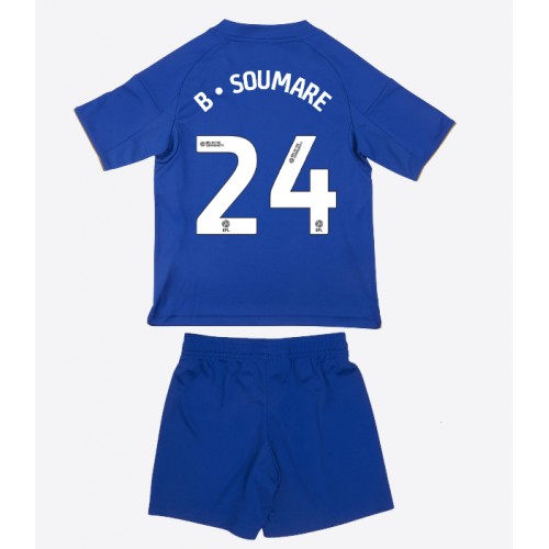 Leicester City Boubakary Soumare #24 Replika babykläder Hemmaställ Barn 2025-26 Kortärmad (+ korta byxor)